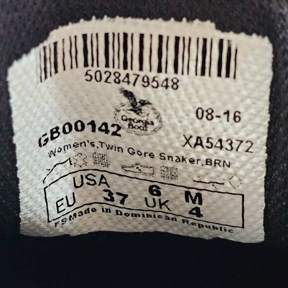 Georgia Giant Boots Twin Gore Shaker Leather Shoes GB00142 Brown Women's Size 6m - Picture 11 of 11